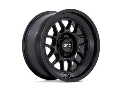 KMC Terra Satin Black 6-Lug Wheel; 18x8.5; -10mm Offset (21-25 Bronco, Excluding Raptor)