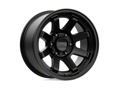 KMC Trail Satin Black 6-Lug Wheel; 17x9; -12mm Offset (21-24 Bronco, Excluding Raptor)