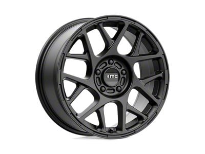 KMC Bully Satin Black Wheel; 17x8; 38mm Offset (84-01 Jeep Cherokee XJ)