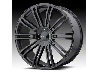 KMC D2 Gloss Black Wheel; 19x8.5; 45mm Offset (84-01 Jeep Cherokee XJ)