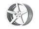 KMC District Silver Machined Wheel; 20x8.5; 28mm Offset (84-01 Jeep Cherokee XJ)