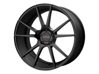 KMC Flux Satin Black Wheel; 20x10; 40mm Offset (84-01 Jeep Cherokee XJ)