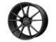 KMC Flux Satin Black Wheel; 20x10; 40mm Offset (84-01 Jeep Cherokee XJ)