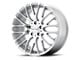 KMC Maze Silver with Machined Face Wheel; 20x8.5; 40mm Offset (84-01 Jeep Cherokee XJ)