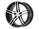 KMC Monophonic Satin Black Brushed Wheel; 20x10; 45mm Offset (84-01 Jeep Cherokee XJ)