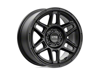 KMC Nomad Satin Black Wheel; 16x7.5; 30mm Offset (84-01 Jeep Cherokee XJ)