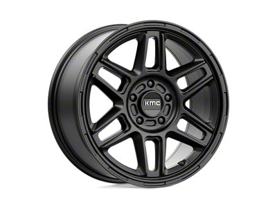 KMC Nomad Satin Black Wheel; 17x8; 38mm Offset (84-01 Jeep Cherokee XJ)