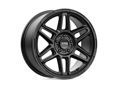 KMC Nomad Satin Black Wheel; 18x8; 38mm Offset (84-01 Jeep Cherokee XJ)