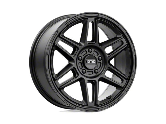 KMC Nomad Satin Black Wheel; 18x8 (14-23 Jeep Cherokee KL)