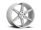 KMC Prism Brushed Silver Wheel; 20x10.5; 35mm Offset (84-01 Jeep Cherokee XJ)