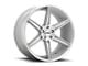 KMC Prism Brushed Silver Wheel; 20x10.5; 45mm Offset (84-01 Jeep Cherokee XJ)