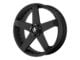 KMC Rockstar Car Matte Black Wheel; 22x8.5; 42mm Offset (84-01 Jeep Cherokee XJ)