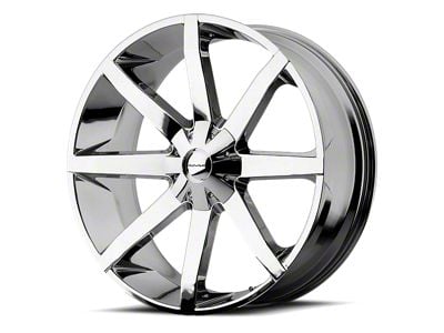 KMC Slide Chrome Wheel; 22x9.5; 38mm Offset (84-01 Jeep Cherokee XJ)