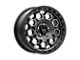 KMC Trek Satin Black with Gray Tint Wheel; 17x8; 35mm Offset (84-01 Jeep Cherokee XJ)