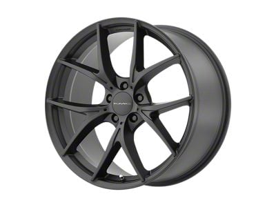 KMC Wishbone Satin Black Wheel; 18x8; 35mm Offset (84-01 Jeep Cherokee XJ)