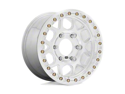 KMC Mesa Forged Beadlock Raw Machined Wheel; 17x9; 0mm Offset (76-86 Jeep CJ7)