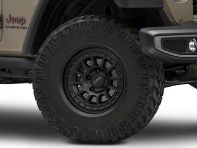 KMC Canyon Satin Black Wheel; 17x8.5 (20-24 Jeep Gladiator JT)