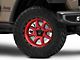 KMC Chase Candy Red with Black Lip Wheel; 20x9 (20-24 Jeep Gladiator JT)