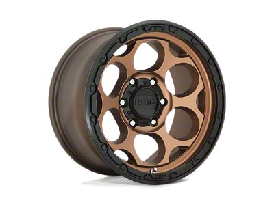 KMC Dirty Harry Matte Bronze with Black Lip Wheel; 18x8.5 (20-24 Jeep Gladiator JT)