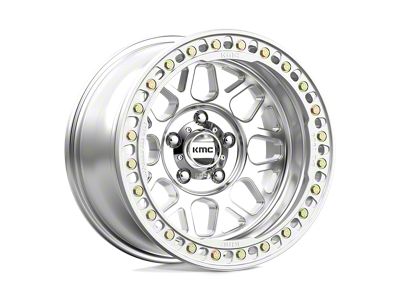 KMC Grenade Crawl Beadlock Machined Wheel; 17x8.5; 0mm Offset (20-24 Jeep Gladiator JT)