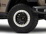 KMC Grenade Crawl Beadlock Satin Black Wheel; 17x8.5; 0mm Offset (20-25 Jeep Gladiator JT)