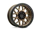 KMC Grenade Off-Road Matte Bronze with Matte Black Lip Wheel; 17x9; -12mm Offset (20-25 Jeep Gladiator JT)