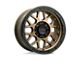 KMC Grenade Off-Road Matte Bronze with Matte Black Lip Wheel; 17x9; -12mm Offset (20-24 Jeep Gladiator JT)