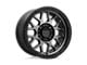 KMC Grenade Off-Road Matte Gray with Matte Black Lip Wheel; 17x9; -12mm Offset (20-24 Jeep Gladiator JT)