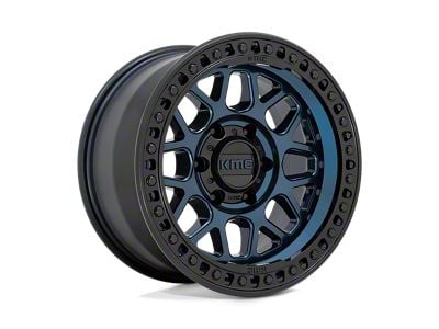 KMC GRS Midnight Blue with Gloss Black Lip Wheel; 20x9; 0mm Offset (20-24 Jeep Gladiator JT)