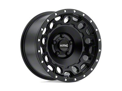 KMC Holeshot Satin Black Wheel; 17x8.5 (20-24 Jeep Gladiator JT)