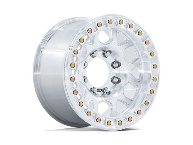 KMC Mesa Forged Slotted Beadlock Raw Machined Wheel; 17x9 (20-24 Jeep Gladiator JT)