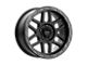 KMC Mesa Satin Black with Gloss Black Lip Wheel; 18x9 (20-24 Jeep Gladiator JT)