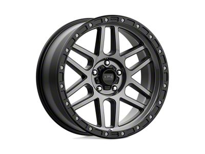 KMC Mesa Satin Black with Gray Tint Wheel; 17x8.5; 0mm Offset (20-24 Jeep Gladiator JT)