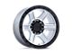 KMC Outrun Machined with Gloss Black Lip Wheel; 17x8.5 (20-24 Jeep Gladiator JT)