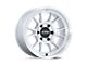 KMC Range Gloss Silver with Machined Face Wheel; 17x8.5 (20-24 Jeep Gladiator JT)