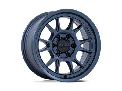 KMC Range Metallic Blue Wheel; 17x8.5 (20-24 Jeep Gladiator JT)