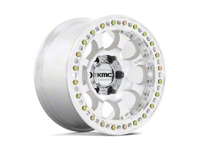 KMC Riot Beadlock Machined Wheel; 17x9; -38mm Offset (20-24 Jeep Gladiator JT)