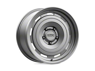 KMC Roswell Matte Anthracite Wheel; 17x8.5; 18mm Offset (20-24 Jeep Gladiator JT)