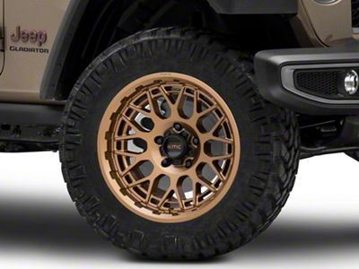 KMC Technic Matte Bronze Wheel; 20x9; 18mm Offset (20-24 Jeep Gladiator JT)