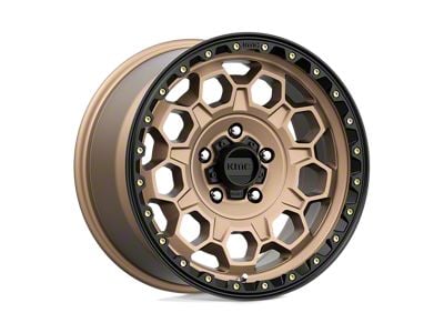 KMC Trek Matte Bronze with Black Lip Wheel; 17x9; 18mm Offset (20-24 Jeep Gladiator JT)