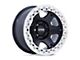 KMC VI Beadlock Satin Black with Machined Ring Wheel; 17x9 (20-24 Jeep Gladiator JT)