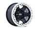 KMC VI Beadlock Satin Black with Machined Ring Wheel; 20x10 (20-24 Jeep Gladiator JT)