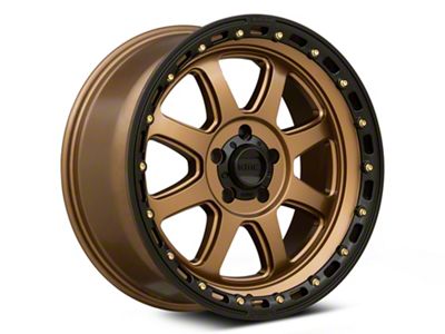 KMC Chase Matte Bronze with Black Lip Wheel; 17x9; 0mm Offset (05-10 Jeep Grand Cherokee WK, Excluding SRT8)