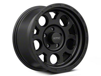 KMC Enduro Matte Black Wheel; 15x9 (93-98 Jeep Grand Cherokee ZJ)