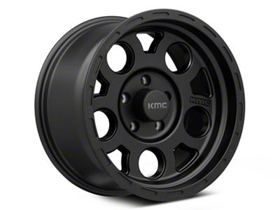 KMC Enduro Matte Black Wheel; 17x9; -6mm Offset (05-10 Jeep Grand Cherokee WK, Excluding SRT8)