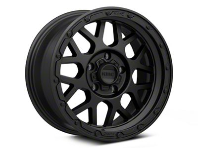 KMC Grenade Off-Road Matte Black Wheel; 17x9; 18mm Offset (05-10 Jeep Grand Cherokee WK, Excluding SRT8)