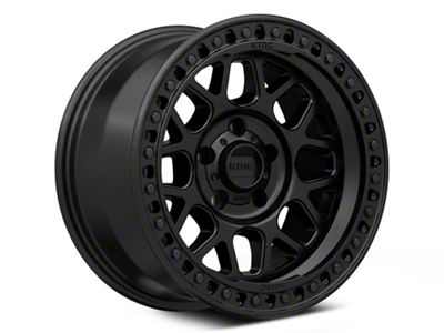 KMC GRS Satin Black Wheel; 17x9; 0mm Offset (05-10 Jeep Grand Cherokee WK, Excluding SRT8)