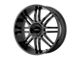 KMC Regulator Gloss Black Wheel; 22x9.5; 30mm Offset (93-98 Jeep Grand Cherokee ZJ)