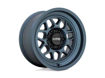 KMC Terra Metallic Blue Wheel; 18x8.5; 0mm Offset (22-24 Jeep Grand Cherokee WL)