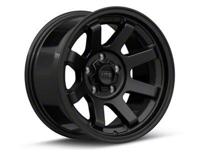 KMC Trail Satin Black Wheel; 17x9; -12mm Offset (05-10 Jeep Grand Cherokee WK, Excluding SRT8)